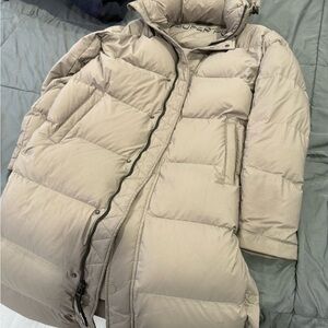 Light Beige Puffer Coat - Women